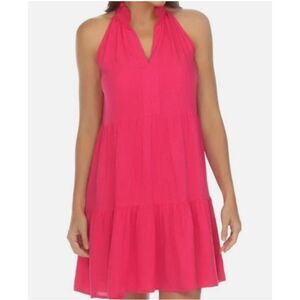 NEW NWT Girls Sz XL Casual Wear Bright Pink Sleeveless Tiered Sundress RAVIYA